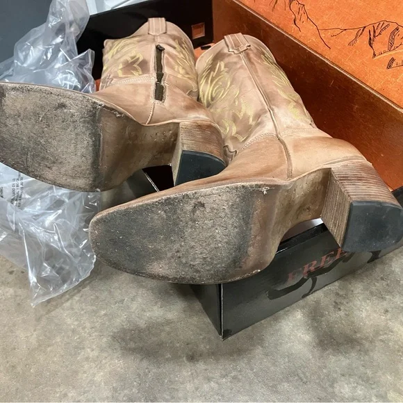 Tan Freebird Western Cowboy Boots - Picture 5 of 5